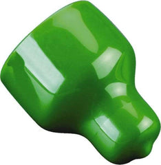Caplugs - 1.041" ID, Pull-Tab, Round Head Cap - 1-3/8" Long, Vinyl, Green - Industrial Tool & Supply