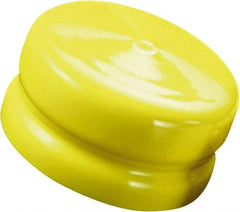 Caplugs - 7.95" ID, Push-On, Round Head Flange Cap - 8.15" OD, 19/32" Long, Vinyl, Green - Industrial Tool & Supply