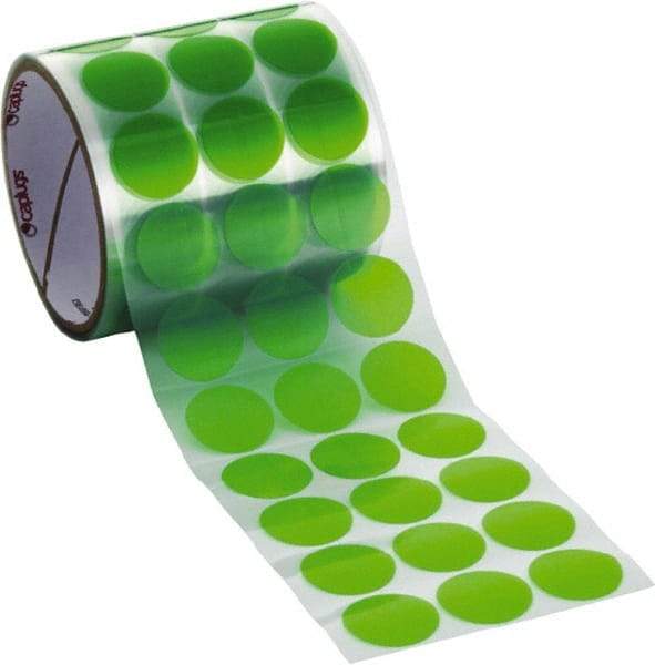 Caplugs - Green Polyester Film High Temperature Masking Tape - Series PC250X1000RT, 3.5 mil Thick - Industrial Tool & Supply