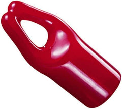 Caplugs - Round Head Hanger Tip Cap - 1" Long, Vinyl, Black - Industrial Tool & Supply
