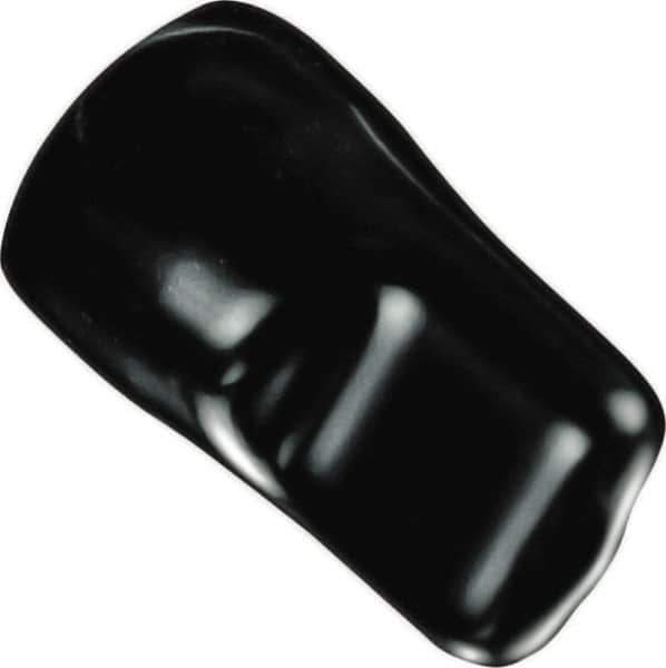 Caplugs - 1.65" ID, Pull-Tab, Round Head Masking Cap - 2-1/4" Long, Vinyl, Black - Industrial Tool & Supply