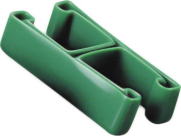Caplugs - 1-5/8" x 3/4", Flexible Push-On I-Frame End Cap - 1-5/8" Long, Vinyl, White - Industrial Tool & Supply