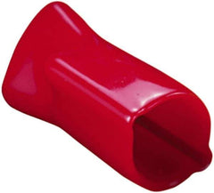Caplugs - 0.84" ID, Round Head Vented Cap - 0.96" OD, 51/64" Long, Vinyl, Orange - Industrial Tool & Supply