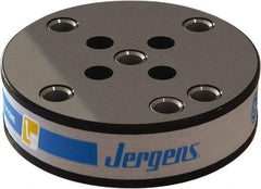 Jergens - 130mm Long x 130mm Wide x 35mm High Steel Fixture Plate - 35mm Plate Thickness - Industrial Tool & Supply