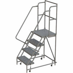 TRI-ARC - Rolling & Wall Mounted Ladders & Platforms Type: Rolling Warehouse Ladder Style: Rolling Platform Ladder - Industrial Tool & Supply