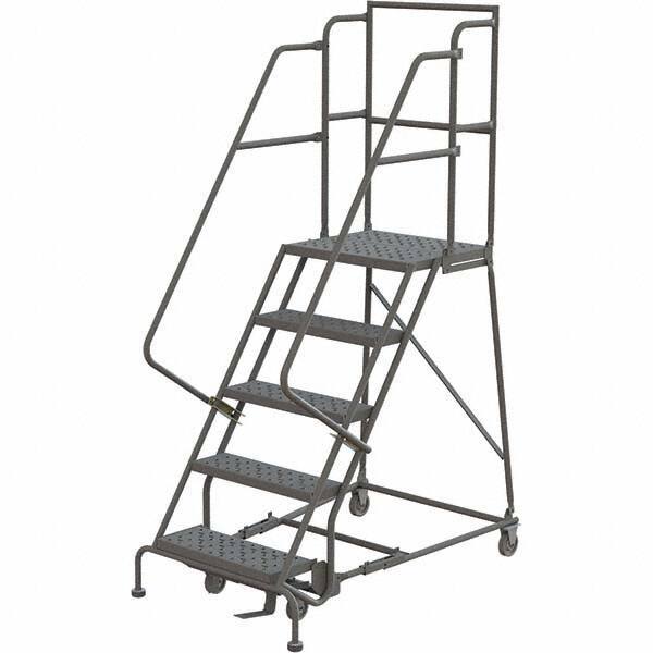 TRI-ARC - Rolling & Wall Mounted Ladders & Platforms Type: Rolling Warehouse Ladder Style: Rolling Platform Ladder - Industrial Tool & Supply