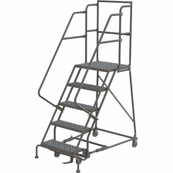 TRI-ARC - Rolling & Wall Mounted Ladders & Platforms Type: Rolling Warehouse Ladder Style: Rolling Platform Ladder - Industrial Tool & Supply