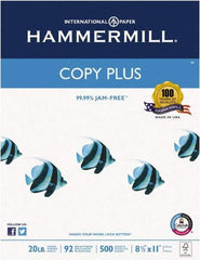 Hammermill - 8-1/2" x 11" White Copy Paper - Use with Laser Printers, Copiers, Fax Machines, Multifunction Machines - Industrial Tool & Supply