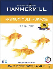 Hammermill - 8-1/2" x 11" White Copy Paper - Use with Inkjet Printers - Industrial Tool & Supply