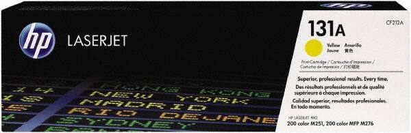Hewlett-Packard - Yellow Toner Cartridge - Use with HP LaserJet Pro 200 Color M251nw, MFP M276nw - Industrial Tool & Supply