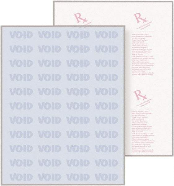 DocuGard - 8-1/2" x 11" Blue Medical Security Paper - Use with Laser Printers, Inkjet Printers - Industrial Tool & Supply