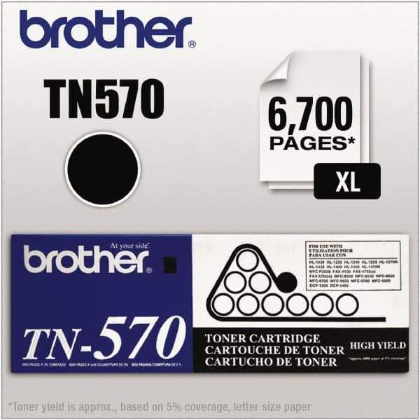 Brother - Black Toner Cartridge - Use with Brother DCP-8040, 8045D, HL-5140, 5150D, 5150DLT, 5170DN, 5170DNLT, MFC-8120, 8220, 8440, 8640D, 8840D, 8840DN - Industrial Tool & Supply
