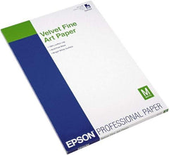 Epson - 13" x 19" White Photo Paper - Use with Inkjet Printers - Industrial Tool & Supply