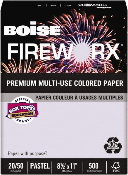 Boise - 8-1/2" x 11" Lavender Colored Copy Paper - Use with Laser Printers, Copiers, Plain Paper Fax Machines, Multifunction Machines - Industrial Tool & Supply