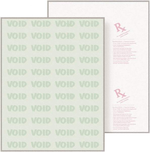 DocuGard - 8-1/2" x 11" Green Medical Security Paper - Use with Laser Printers, Inkjet Printers - Industrial Tool & Supply
