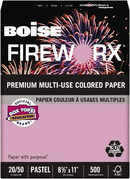 Boise - 8-1/2" x 11" Echo Orchid Colored Copy Paper - Use with Laser Printers, Copiers, Plain Paper Fax Machines, Multifunction Machines - Industrial Tool & Supply