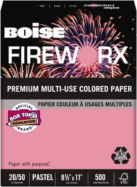 Boise - 8-1/2" x 11" Cherry Coiled Phone Cord - Use with Laser Printers, Copiers, Plain Paper Fax Machines, Multifunction Machines - Industrial Tool & Supply
