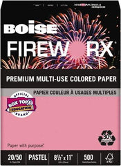 Boise - 8-1/2" x 11" Cherry Coiled Phone Cord - Use with Laser Printers, Copiers, Plain Paper Fax Machines, Multifunction Machines - Industrial Tool & Supply
