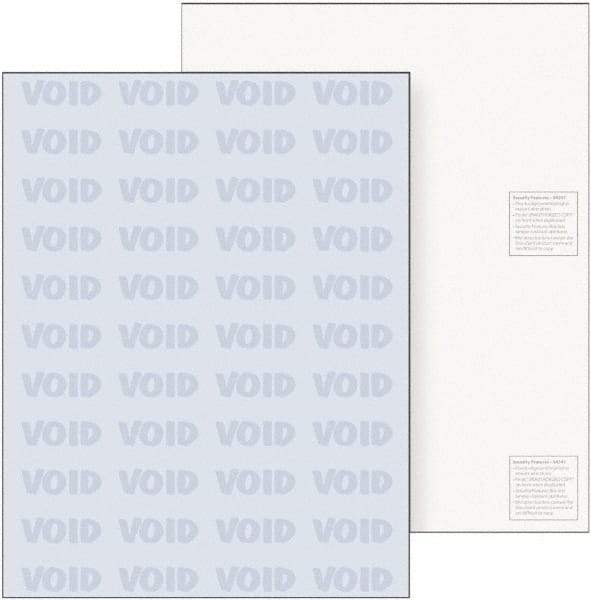 DocuGard - 8-1/2" x 11" Blue Medical Security Paper - Use with Laser Printers, Inkjet Printers - Industrial Tool & Supply