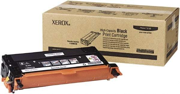 Xerox - Black Toner Cartridge - Use with Xerox Phaser 6180 - Industrial Tool & Supply