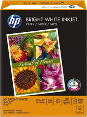 Hewlett-Packard - 8-1/2" x 11" White Colored Copy Paper - Use with Inkjet Printers - Industrial Tool & Supply