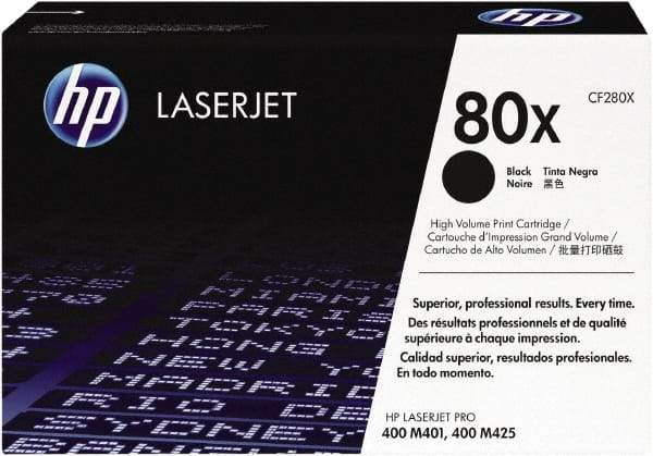 Hewlett-Packard - Black Toner Cartridge - Use with HP LaserJet Pro 400 M401, 400 MFP M425 - Industrial Tool & Supply