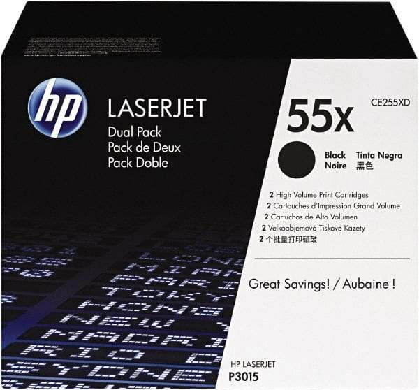Hewlett-Packard - Black Toner Cartridge - Use with HP LaserJet Enterprise 500 MFP M525, flow MFP M525c, P3015, LaserJet Pro M521dn - Industrial Tool & Supply