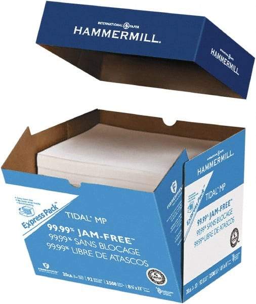 Hammermill - 8-1/2" x 11" White Copy Paper - Use with Laser Printers, Copiers, Fax Machines, Multifunction Machines - Industrial Tool & Supply