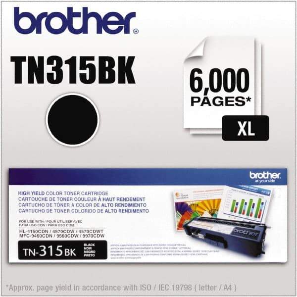 Brother - Black Toner Cartridge - Use with Brother HL-4150CDN, 4570CDW, 4570CDWT, MFC-9460CDN, 9560CDW, 9970CDW - Industrial Tool & Supply