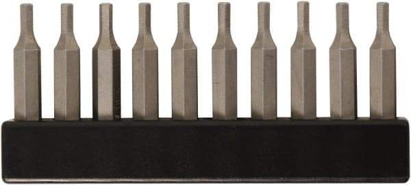 Wiha - 5/32" Hex Screwdriver Bit - 4mm Drive, 28mm OAL - Industrial Tool & Supply