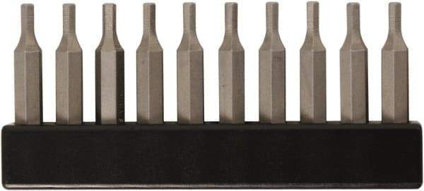 Wiha - 1/16" Hex Screwdriver Bit - 4mm Drive, 28mm OAL - Industrial Tool & Supply