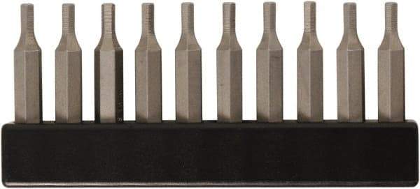 Wiha - Hex Screwdriver Bit - 4mm Drive, 28mm OAL - Industrial Tool & Supply