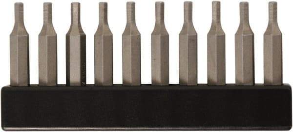 Wiha - 2.5mm Hex Screwdriver Bit - 4mm Drive, 28mm OAL - Industrial Tool & Supply