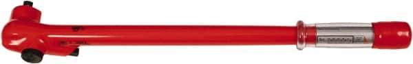 Wiha - 1/2" Drive Insulated Torque Wrench - 40 N/m to 220 N/m Torque, 21" OAL - Industrial Tool & Supply