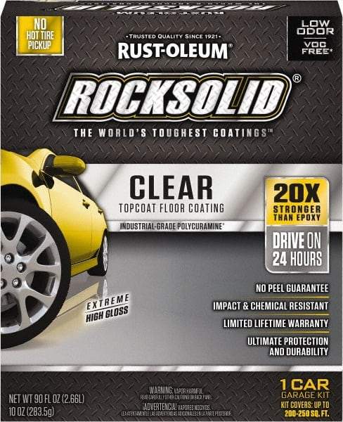 Rust-Oleum - 70 oz Clear Floor Coating - Low Odor & Chemical Resistant - Industrial Tool & Supply