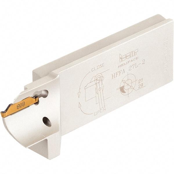 Iscar - 2mm Groove Width, 14mm Max Depth of Cut, Left Hand Cut, HFFA Indexable Grooving Blade - HFPN Insert Style, Series Heliface - Industrial Tool & Supply