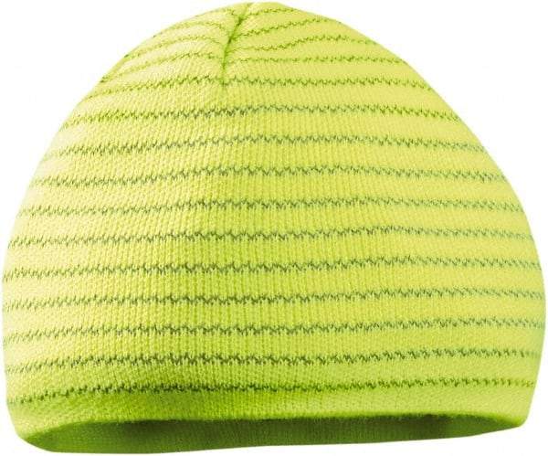 OccuNomix - Size Universal, Warming Slip-On Fleece Cap - Yellow Solid Pattern, Polyester - Industrial Tool & Supply