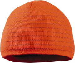 OccuNomix - Size Universal, Warming Slip-On Fleece Cap - Orange Solid Pattern, Polyester - Industrial Tool & Supply