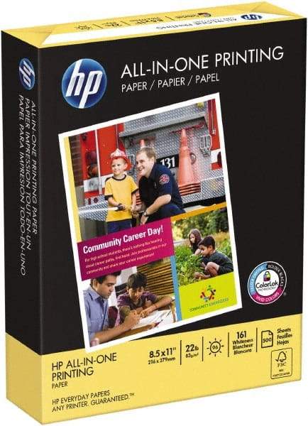 Hewlett-Packard - 8-1/2" x 11" White Copy Paper - Use with Multifunction Machines, Laser Printers, Inkjet Printers - Industrial Tool & Supply