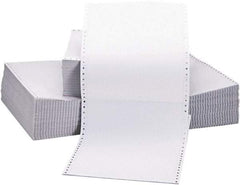 UNIVERSAL - White Two-Part Carbonless Paper - Use with Tractor-Feed Printers - Industrial Tool & Supply