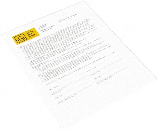 Xerox - 8-1/2" x 11" White Carbonless Paper - Use with Laser Copiers, Laser Printers - Industrial Tool & Supply