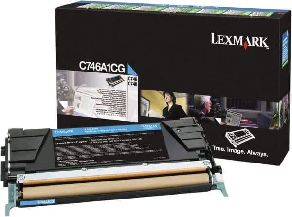Lexmark - Cyan Toner Cartridge - Use with Lexmark C746, C748 - Industrial Tool & Supply