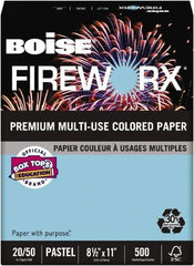 Boise - 8-1/2" x 11" Turbulent Turquoise Colored Copy Paper - Use with Laser Printers, Copiers, Plain Paper Fax Machines, Multifunction Machines - Industrial Tool & Supply