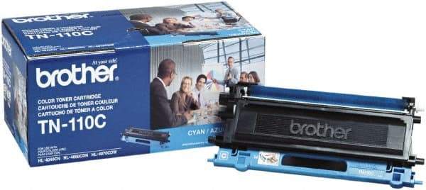 Brother - Cyan Toner Cartridge - Use with Brother DCP-9040CN, 9045CDN, HL-4040CDN, 4040CN, 4070CDW, MFC-9440CN, 9550CDN, 9840CDW - Industrial Tool & Supply