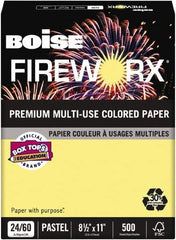 Boise - 8-1/2" x 11" Crackling Canary Colored Copy Paper - Use with Laser Printers, Copiers, Plain Paper Fax Machines, Multifunction Machines - Industrial Tool & Supply
