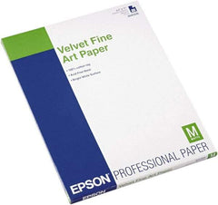 Epson - 8-1/2" x 11" White Photo Paper - Use with Inkjet Printers - Industrial Tool & Supply
