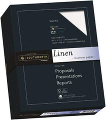 Southworth - 8-1/2" x 11" White Copy Paper - Use with Laser Printers, Inkjet Printers, Copiers - Industrial Tool & Supply