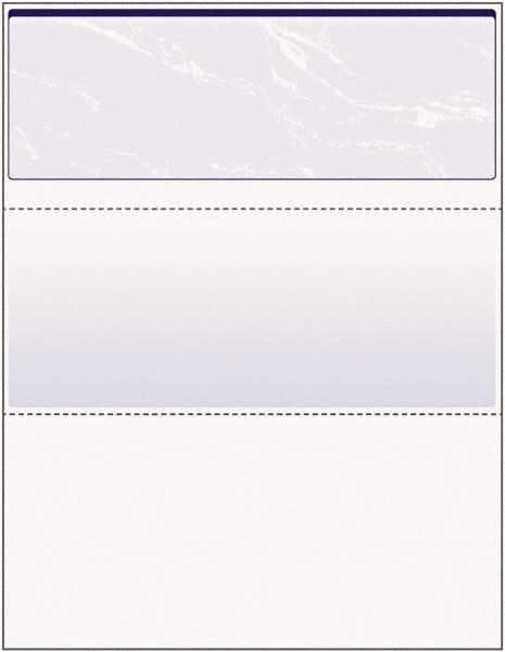 DocuGard - 8-1/2" x 11" Blue Marble Standard Security Check - Use with Inkjet Printers, Laser Printers - Industrial Tool & Supply