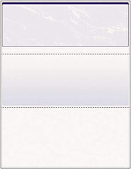 DocuGard - 8-1/2" x 11" Blue Marble Standard Security Check - Use with Inkjet Printers, Laser Printers - Industrial Tool & Supply