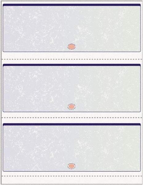 DocuGard - 8-1/2" x 11" Blue & Green Standard Security Check - Use with Inkjet Printers, Laser Printers - Industrial Tool & Supply